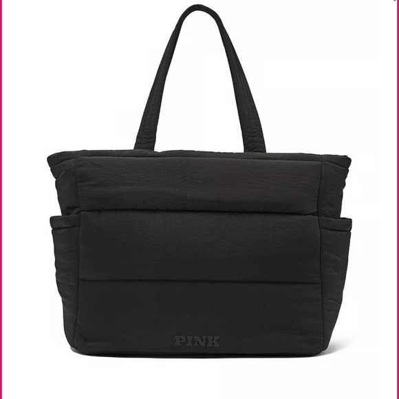 PINK Victoria's Secret Handbags - Victoria’s Secret Pink QUILTED PUFFER TOTE BAG